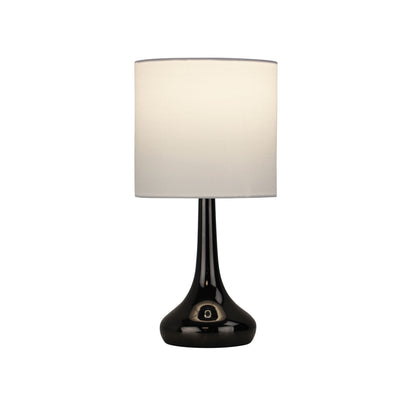 On / Off Touch Lamp in Gunmetal Finish - Lola Gunmetal