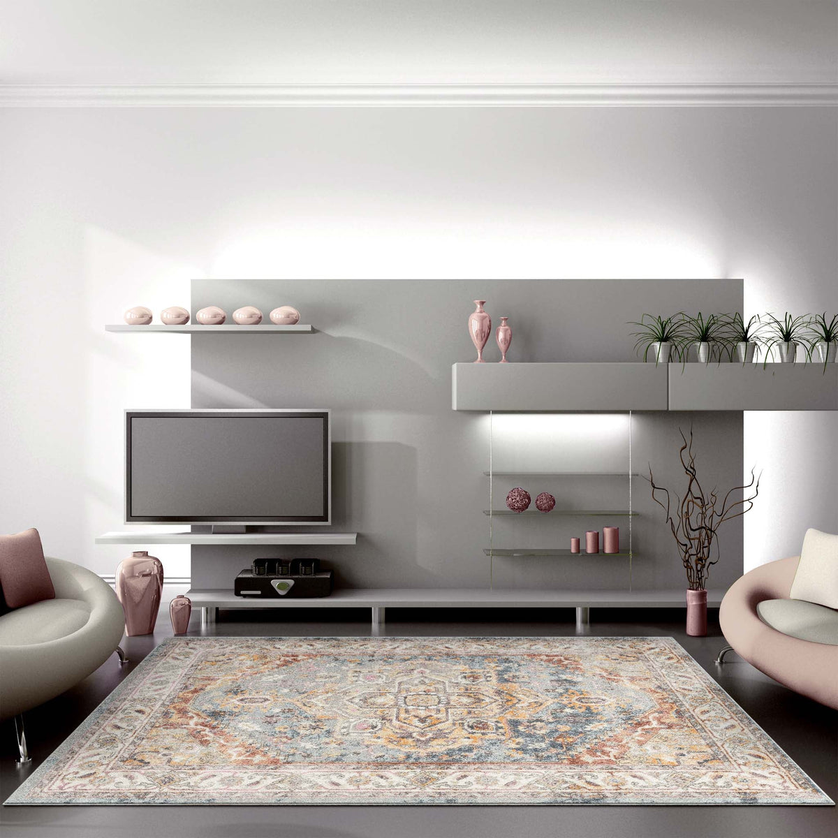 Luna 7401 Lt Blue Rug