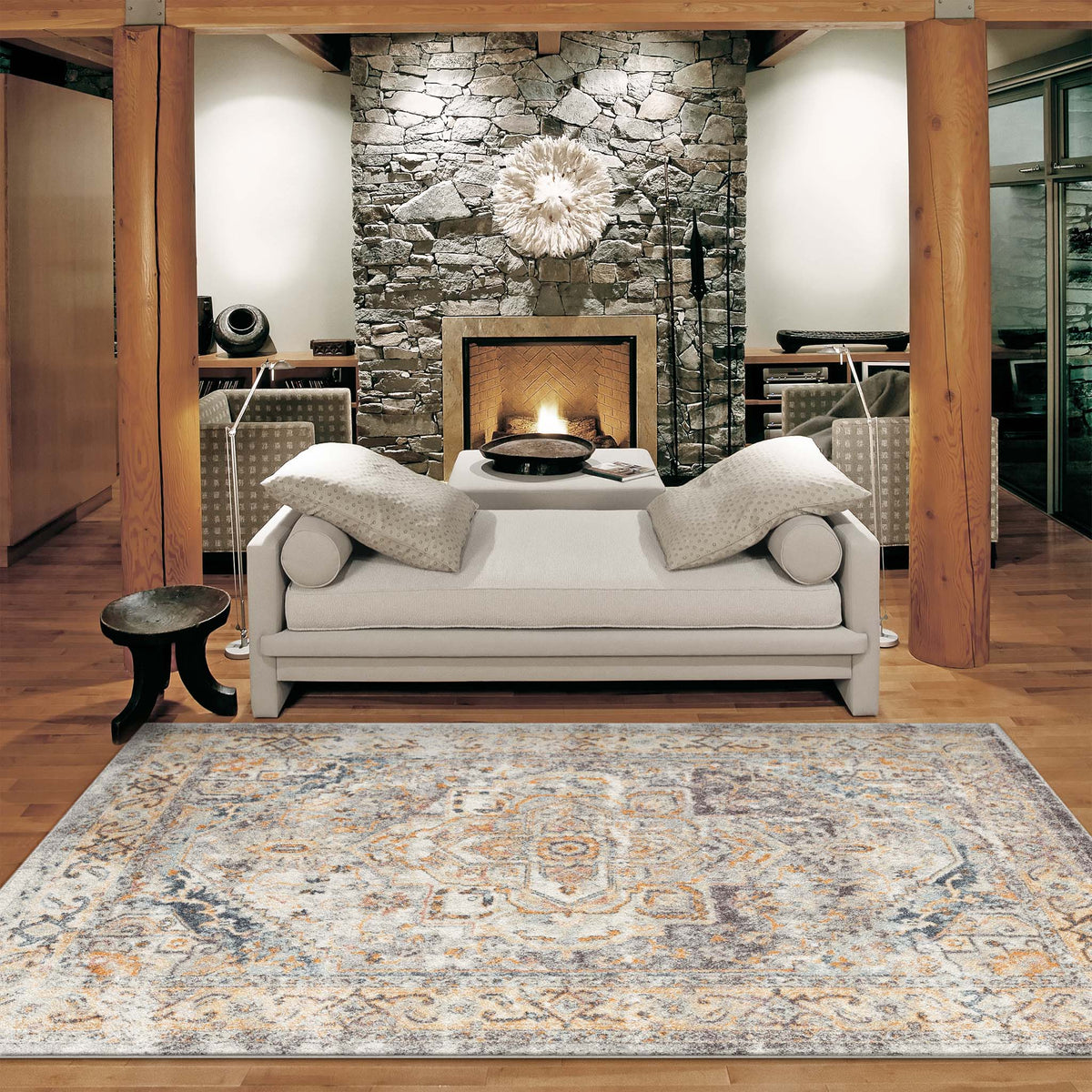 Luna 7402 Blue Rug