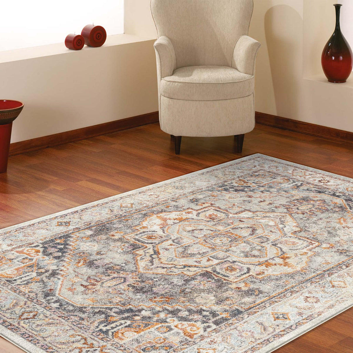 Luna 7405 Grey Rug