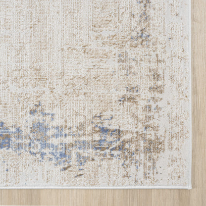 Luxley 580 Ivory Modern Hallway Runner