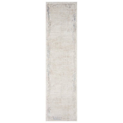 Luxley 580 Ivory Modern Hallway Runner