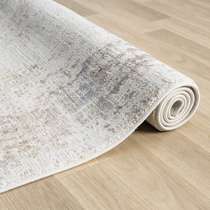 Luxley 580 Ivory Modern Hallway Runner