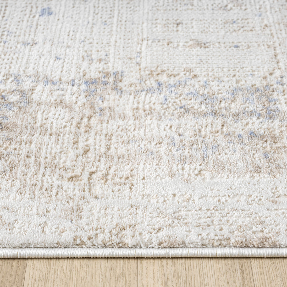 Luxley 580 Ivory Modern Hallway Runner
