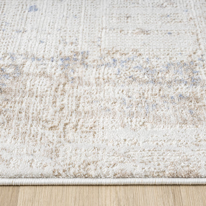 Luxley 580 Ivory Modern Hallway Runner