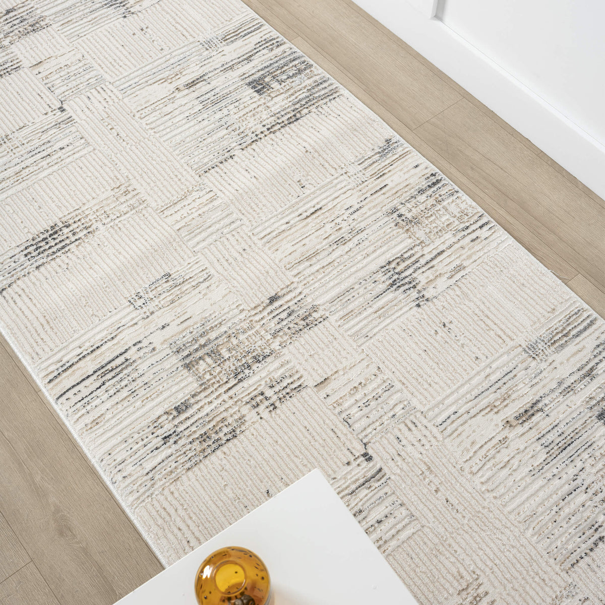 Luxley 590 Sand Modern Hallway Runner