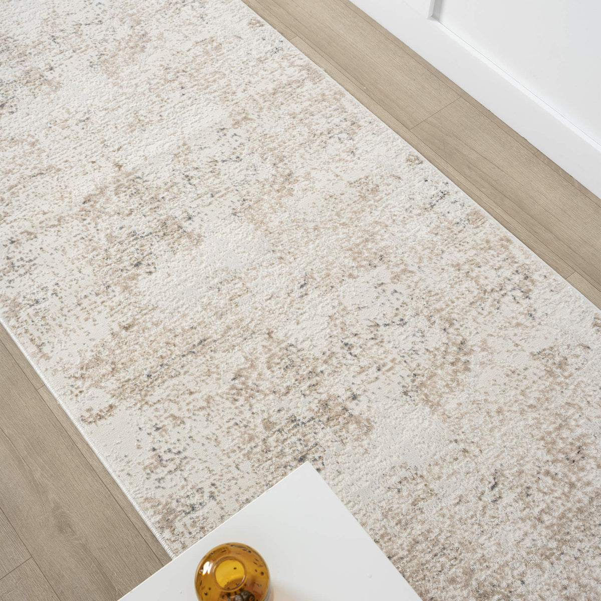 Luxley 594 Stone Modern Hallway Runner