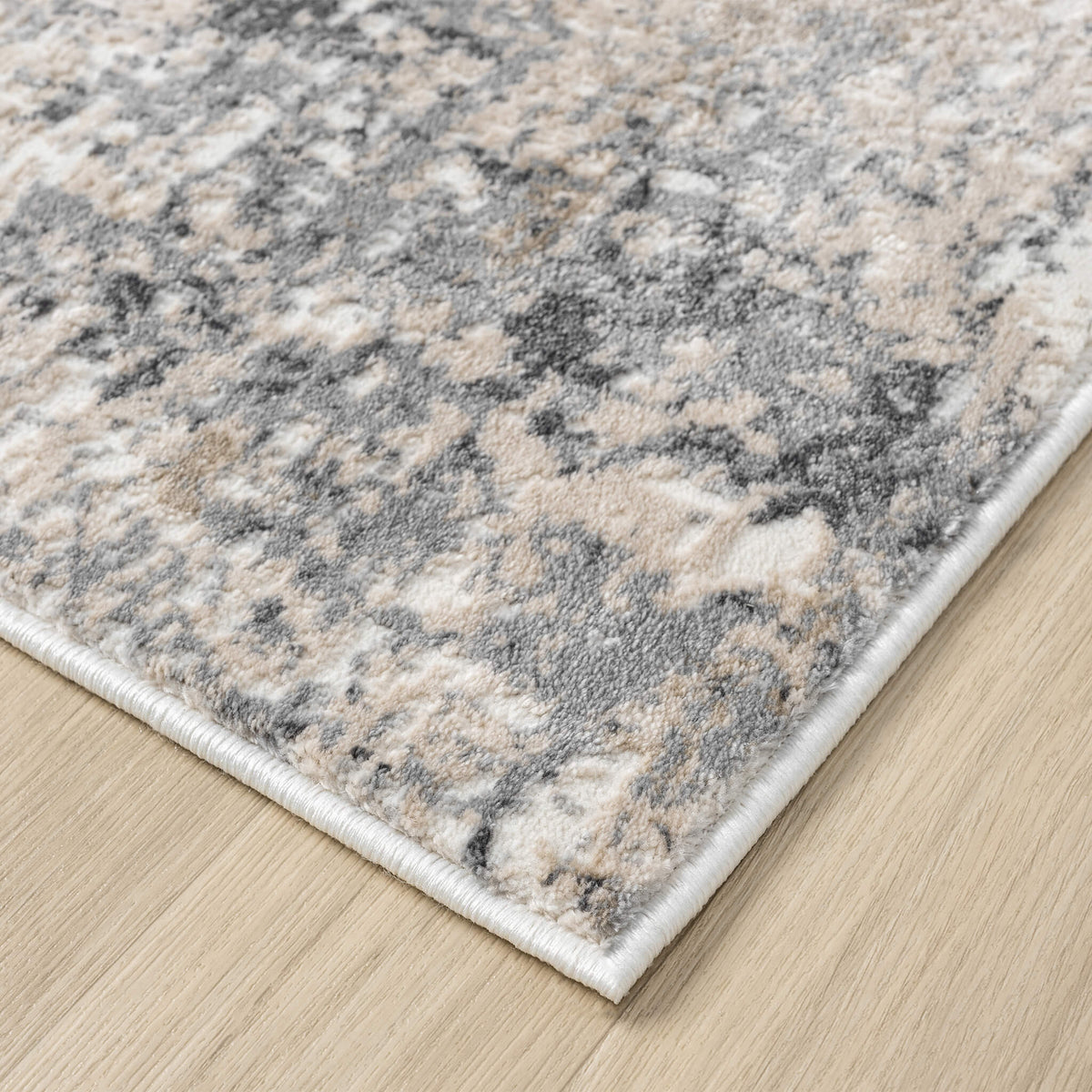 Luxley 594 Stone Modern Hallway Runner