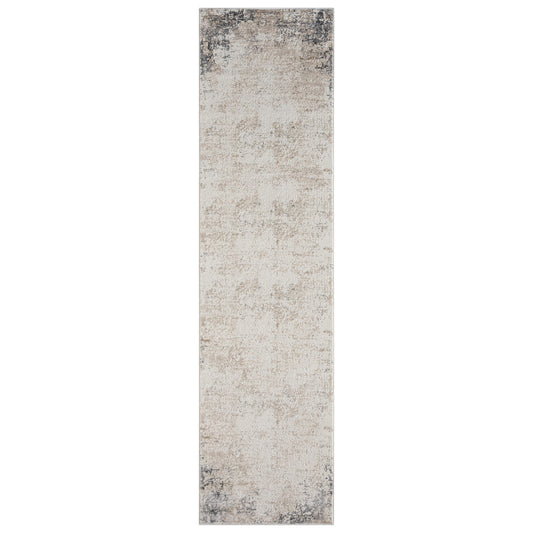 Luxley 594 Stone Modern Hallway Runner