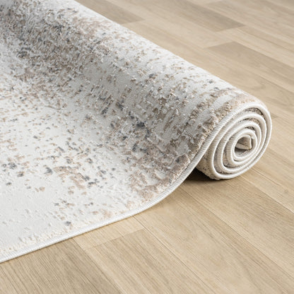 Luxley 594 Stone Modern Hallway Runner