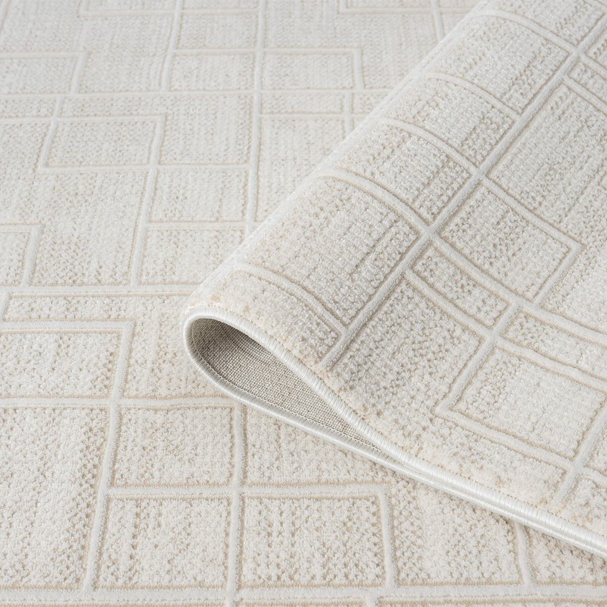 Luxley 598 Linen Modern Hallway Runner