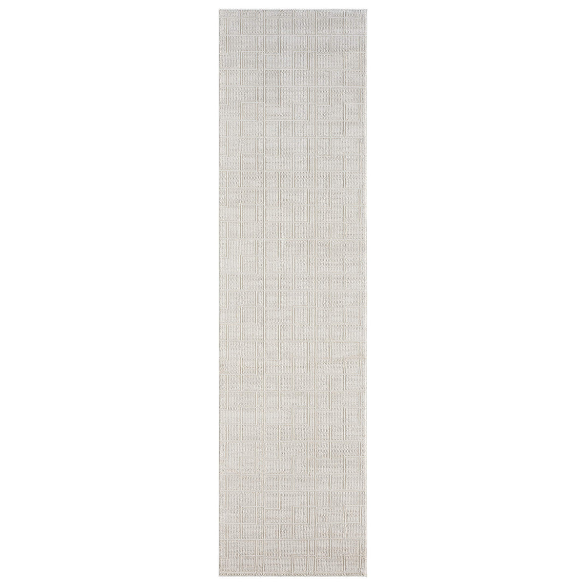 Luxley 598 Linen Modern Hallway Runner