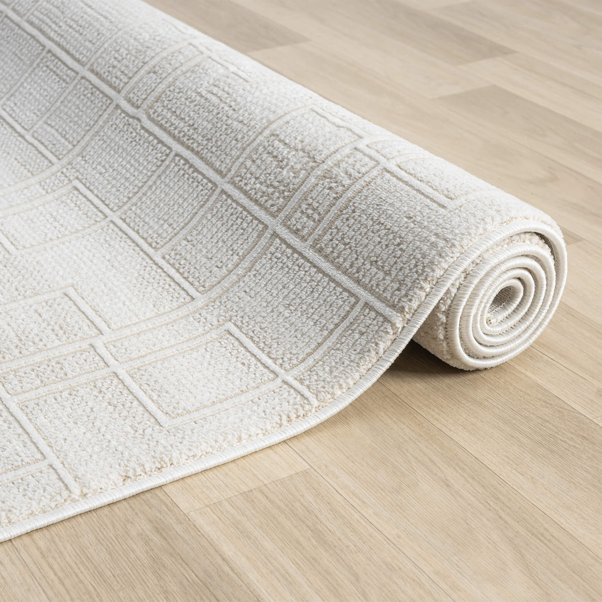 Luxley 598 Linen Modern Hallway Runner