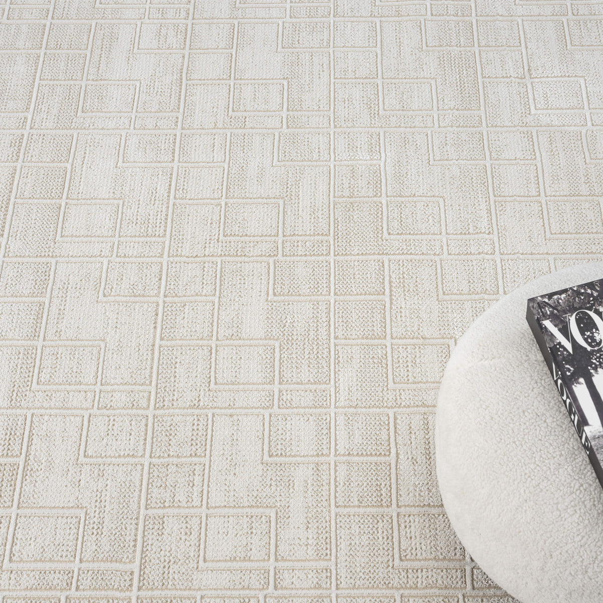 Luxley 598 Linen Modern Rug