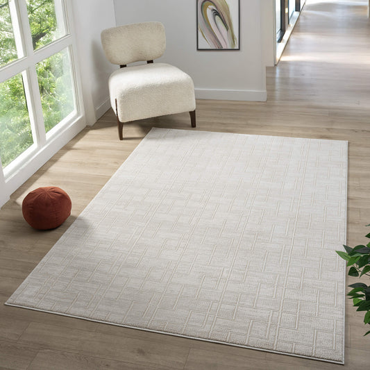 Luxley 598 Linen Modern Rug