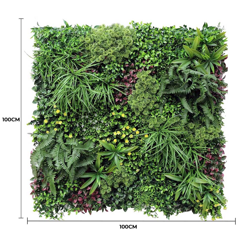 Luxury Country Fern Recycled Vertical Garden / Green Wall UV Resistant 100cm X 100cm - Image 2