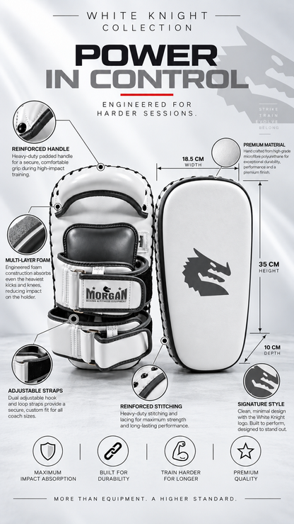Morgan White Knight Thai Pads (Pair)
