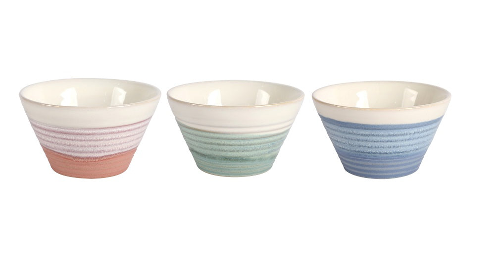 bulk 24 Pastel Bowl 3 Tone 400ml 12cm