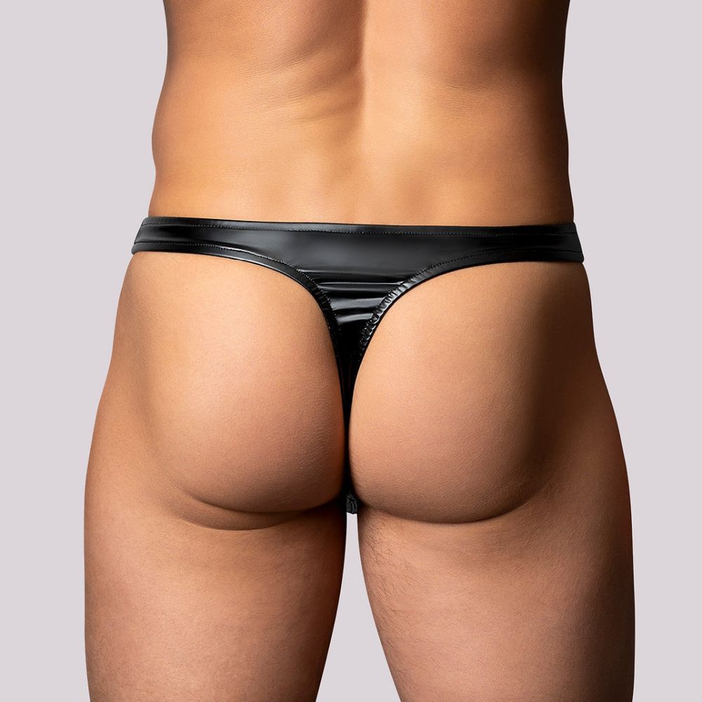 Male Power Liquid Onyx 2.0 Wet Look Thong