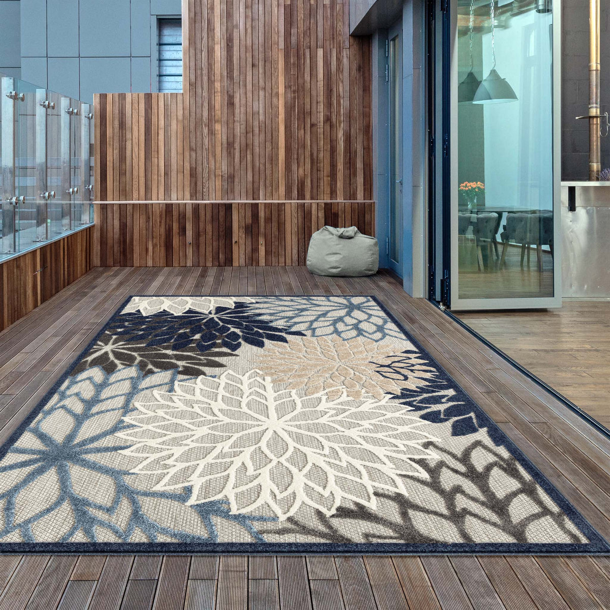 Monaco 1210 Blue Rug
