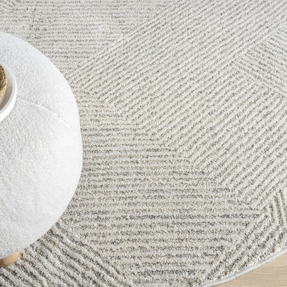 Nature 495 Sand Modern Round Rug