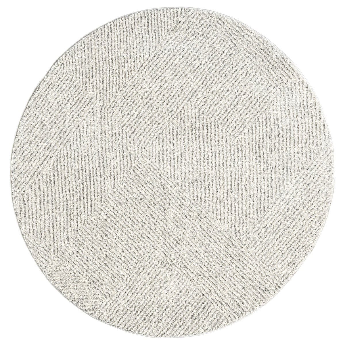 Nature 495 Sand Modern Round Rug