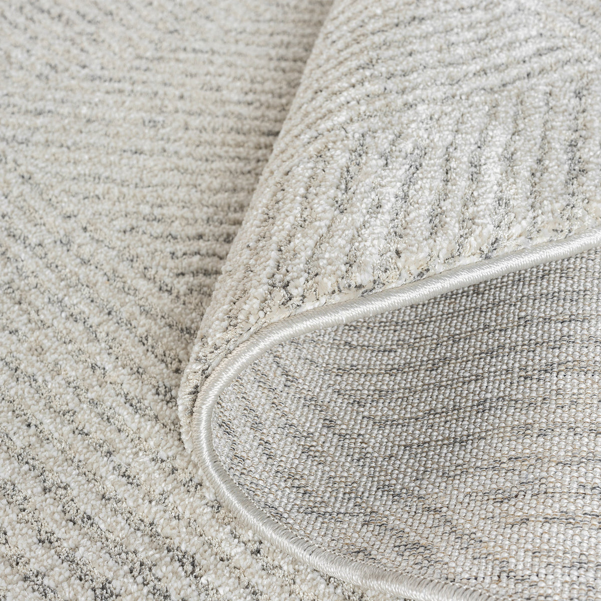 Nature 495 Sand Modern Round Rug