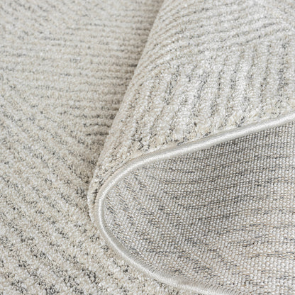Nature 495 Sand Modern Round Rug