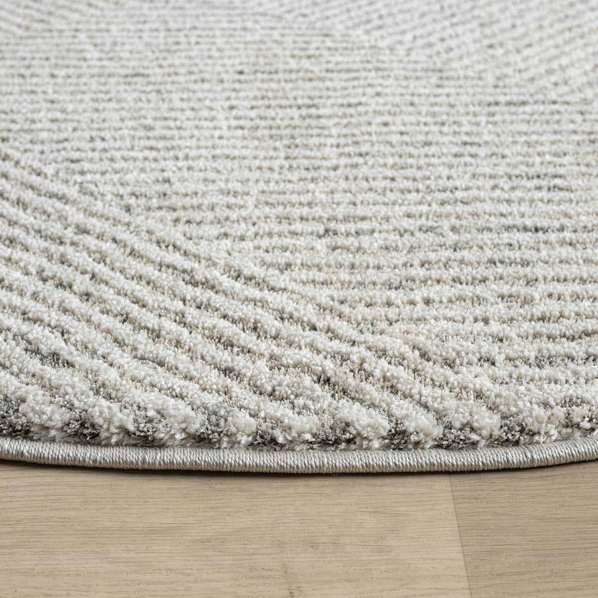 Nature 495 Sand Modern Round Rug