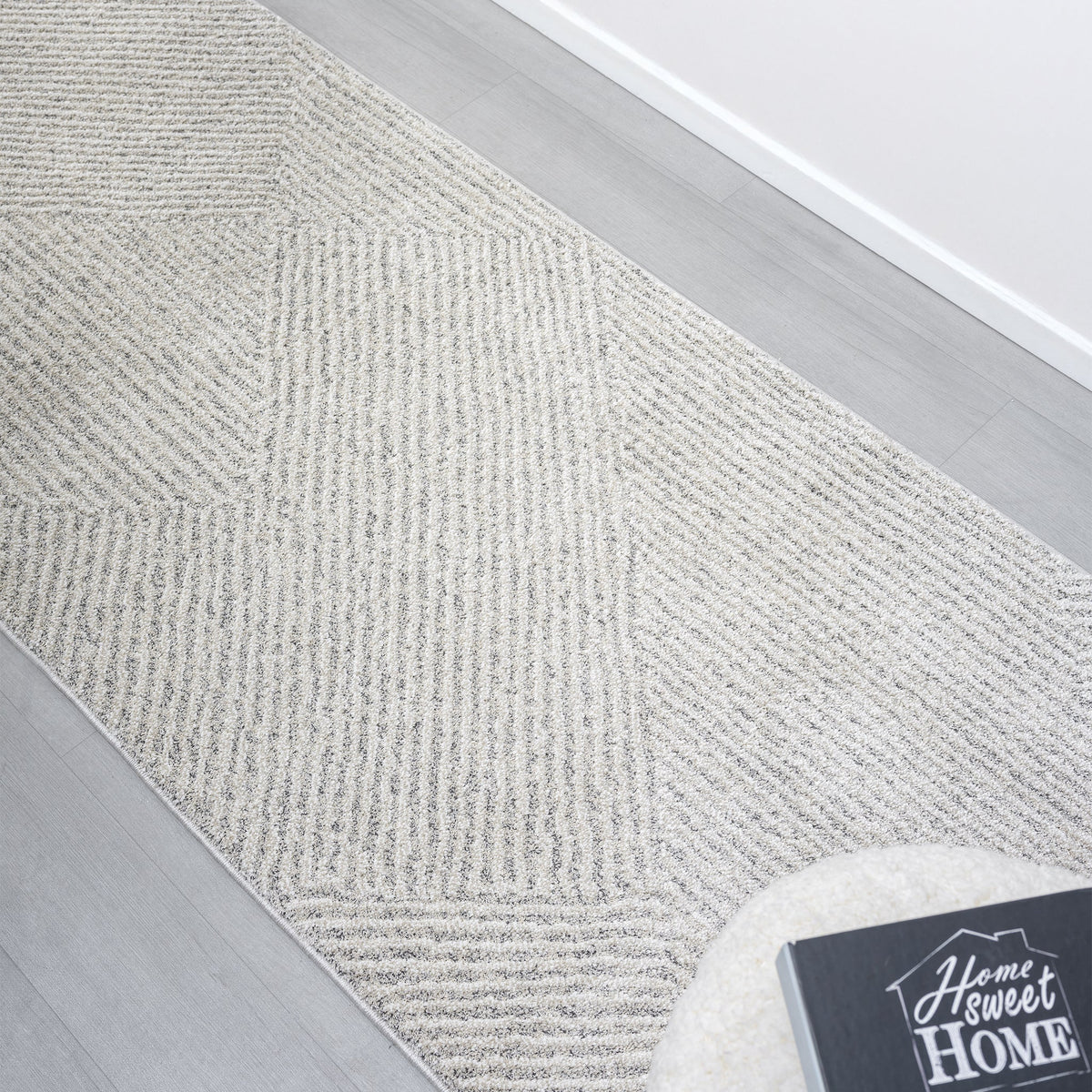 Nature 495 Sand Modern Hallway Runner