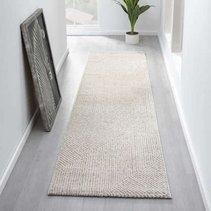 Nature 495 Sand Modern Hallway Runner