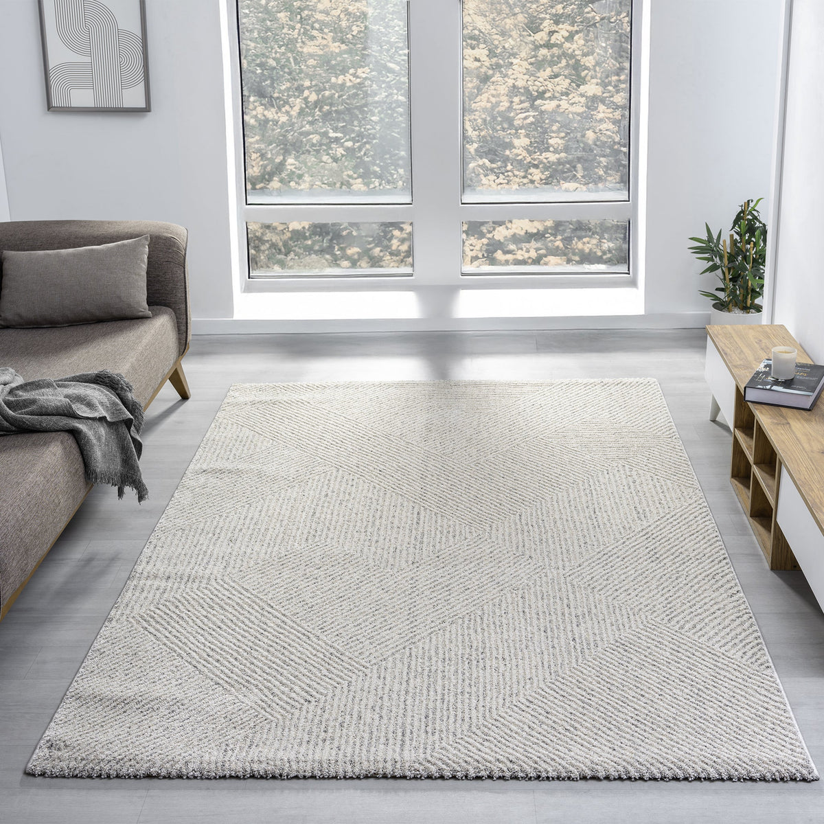 Nature 495 Sand Modern Rug