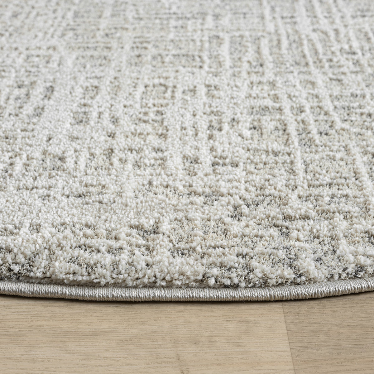 Nature 497 Linen Modern Round Rug