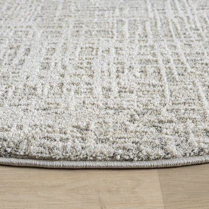 Nature 497 Linen Modern Round Rug