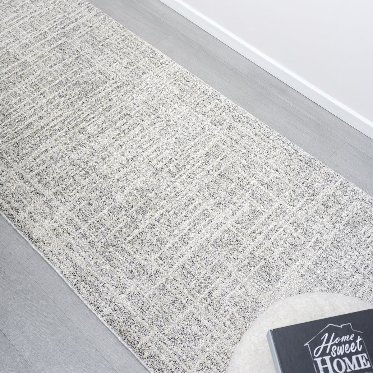 Nature 497 Linen Modern Hallway Runner