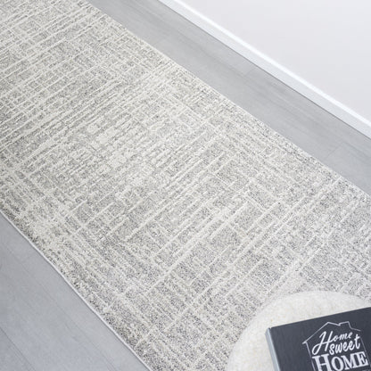 Nature 497 Linen Modern Hallway Runner