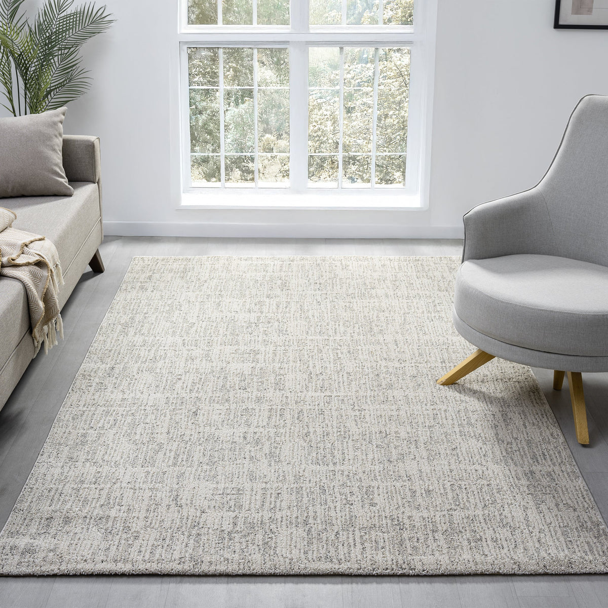 Nature 498 Oyster Modern Rug