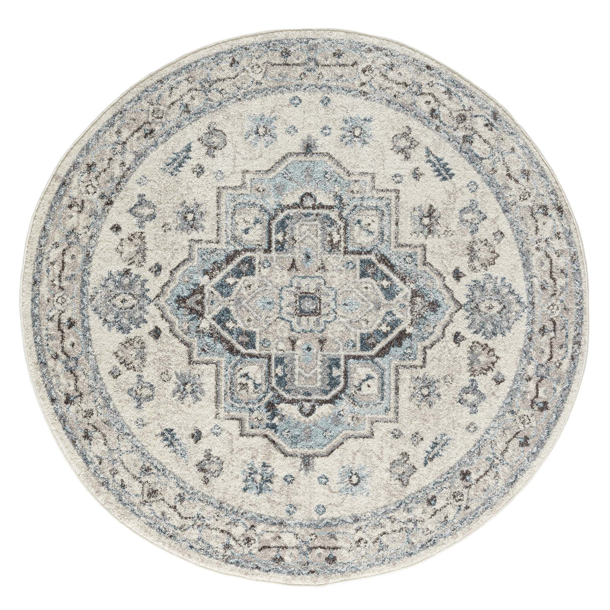 Newport 8478 Blue Round Rug