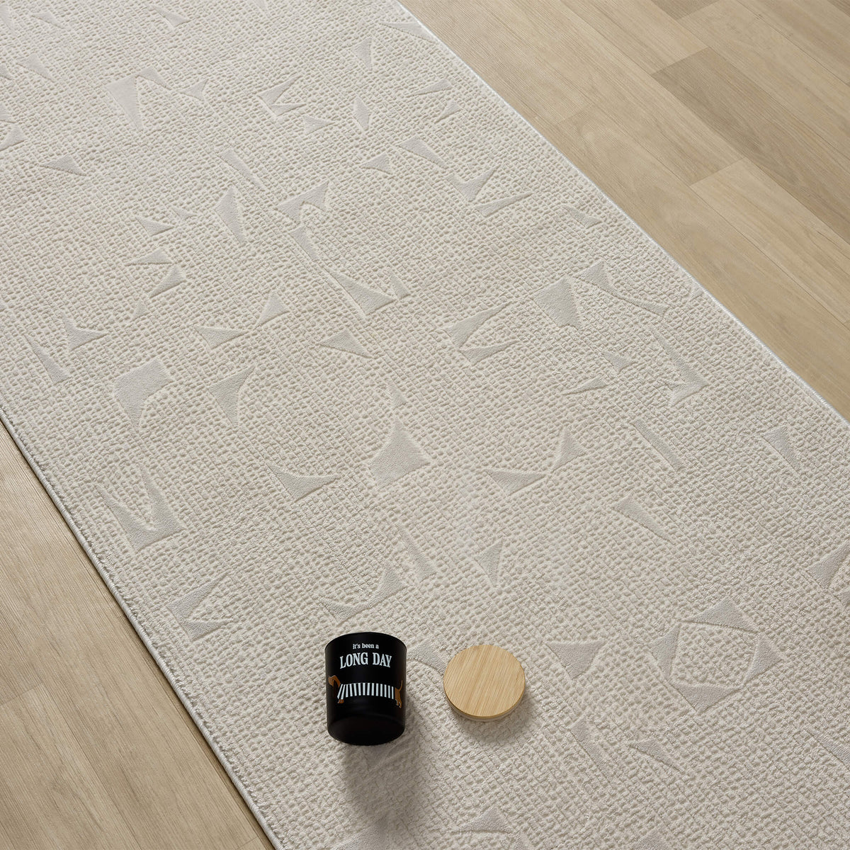 Noble 778 Stone Modern Hallway Runner