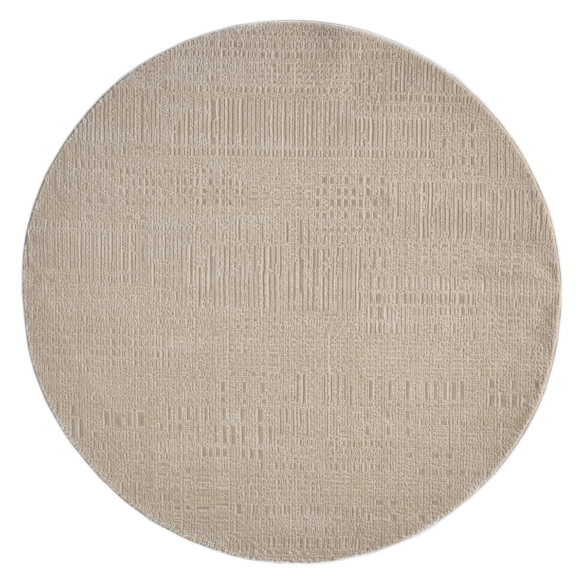 Noble 779 Fawn Modern Round Rug