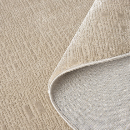 Noble 779 Fawn Modern Round Rug