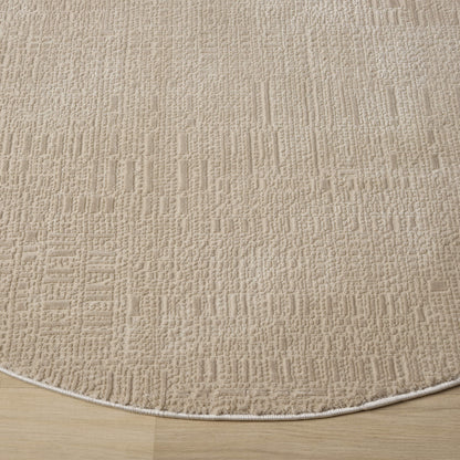 Noble 779 Fawn Modern Round Rug
