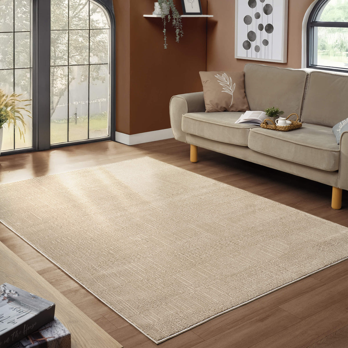 Noble 779 Fawn Modern Rug