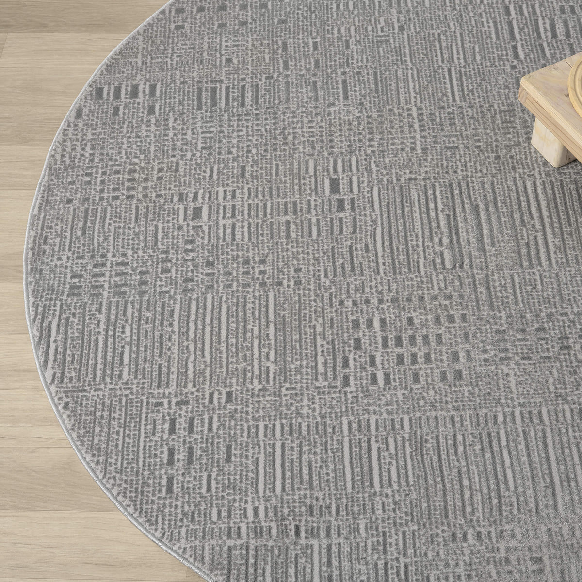 Noble 779 Slate Modern Round Rug