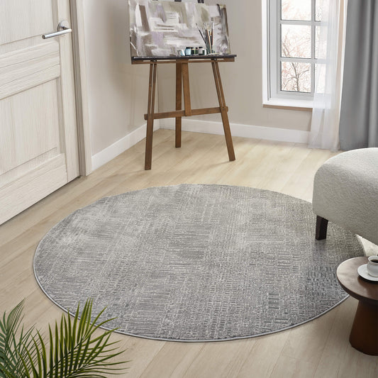 Noble 779 Slate Modern Round Rug