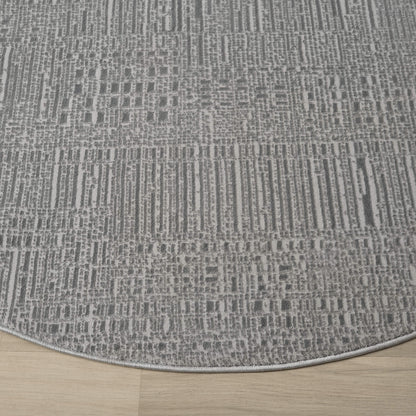 Noble 779 Slate Modern Round Rug