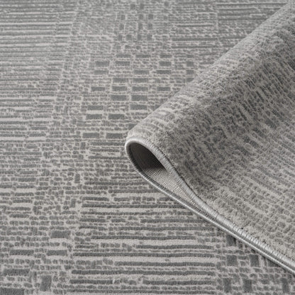 Noble 779 Slate Modern Hallway Runner