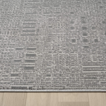 Noble 779 Slate Modern Hallway Runner