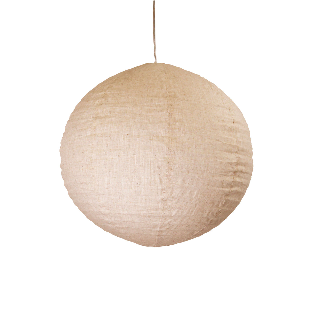 White Linen Shade Only - Kanto.60 Round Flax