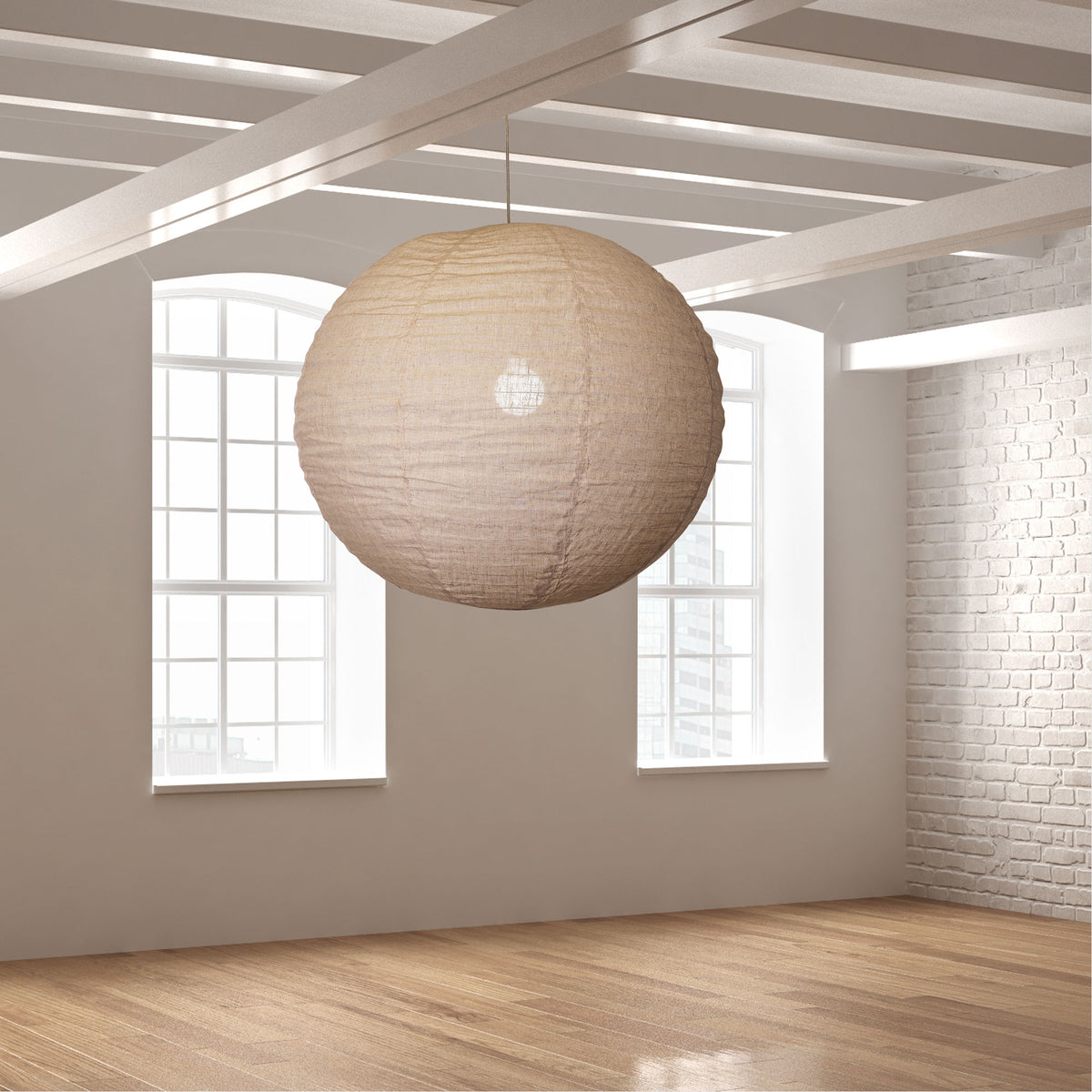 Flax Linen Shade Only - Kanto.80 Round Flax